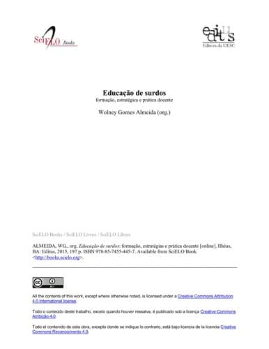 Educação de surdos: formação, estratégias e prática docente
