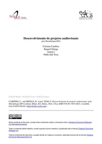 Desenvolvimento de projetos audiovisuais: pela Metodologia DPA
