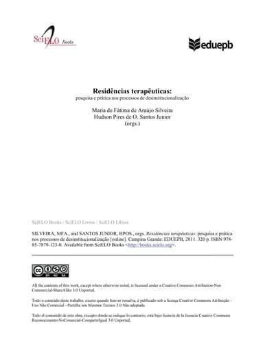 Residências terapêuticas: pesquisa e prática nos processos de desinstitucionalização