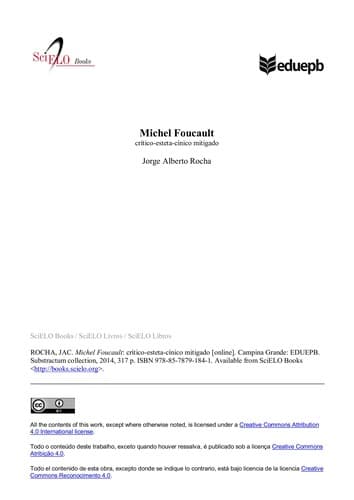 Michel Foucault: crítico-esteta-cínico mitigado