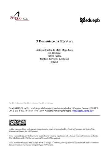 O demoníaco na literatura