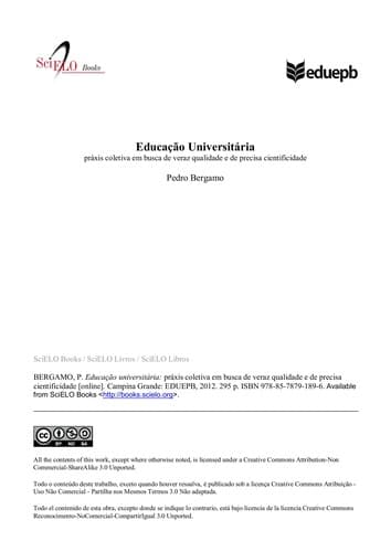 Educação universitária: práxis coletiva em busca de veraz qualidade e de precisa cientificidade