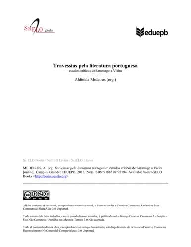 Travessias pela literatura portuguesa: estudos críticos de Saramago a Vieira