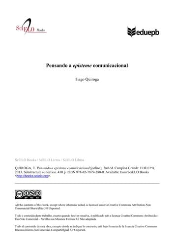 Pensando a episteme comunicacional