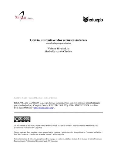 Gestão sustentável dos recursos naturais: uma abordagem participativa