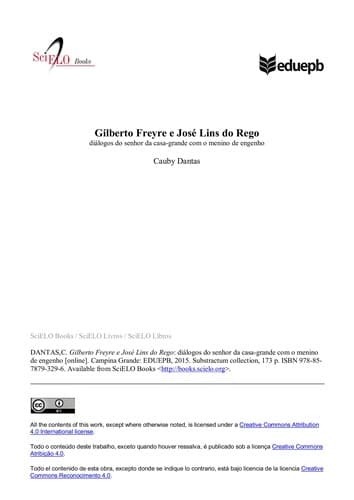 Gilberto Freyre e José Lins do Rego: diálogos do senhor da casa-grande com o menino de engenho