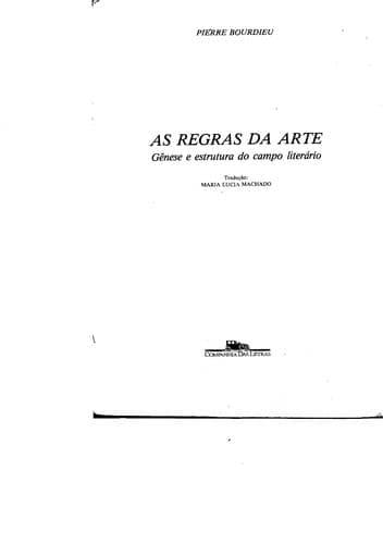 Regras da Arte, As