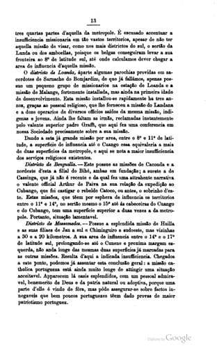 Missões de Angola: parecer e proposta da Commissão Africana.