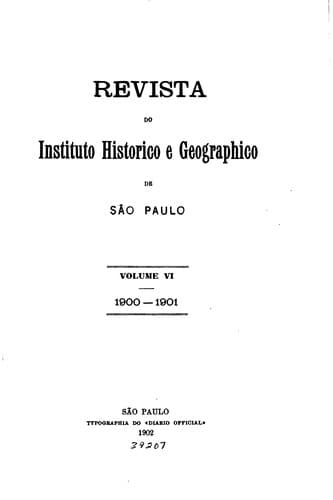 Revista do Instituto histórico e geográfico de São Paulo