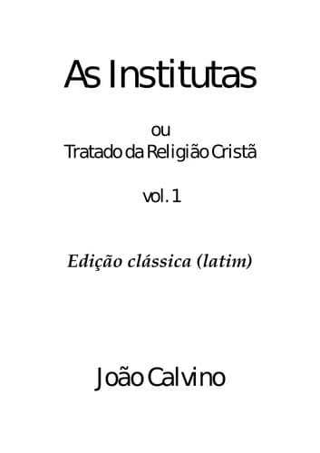 As institutas: edic ʹa o cla ssica