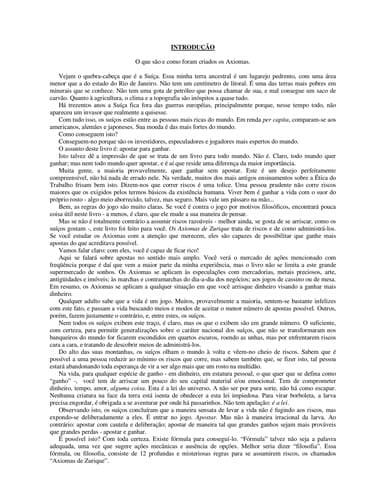 Os axiomas de Zurique