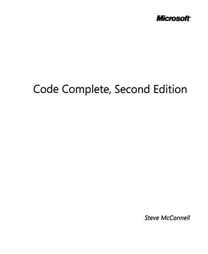 Code Complete
