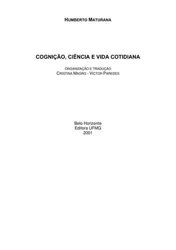Cognição, ciência e vida cotidiana
