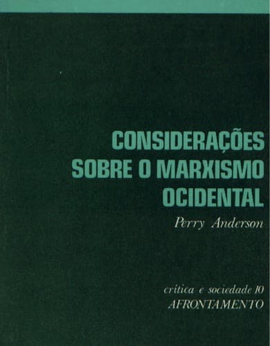 Considerações sobre o marxismo ocidental