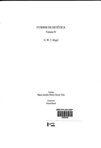 Cursos de estetica: Volume IV