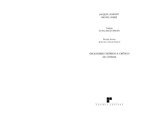 Dicionário teórico e crítico de cinema