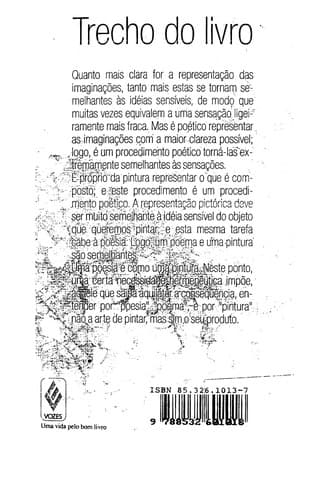 Estética: a lógica da arte e do poema; coletânea de textos extraídos da ed. de Johann Christian Kleyb de 1750