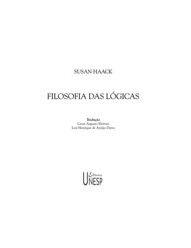 Filosofia das lo gicas