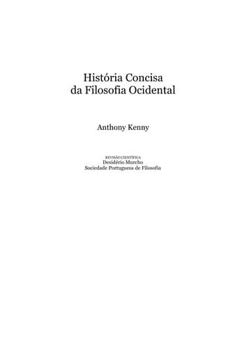 História concisa da filosofia ocidental