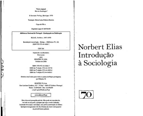 Introdução à Sociologia