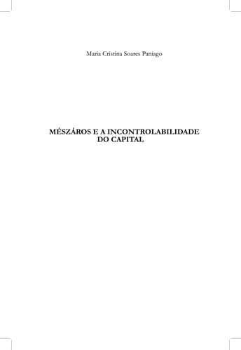 Mészáros e a incontrolabilidade do capital