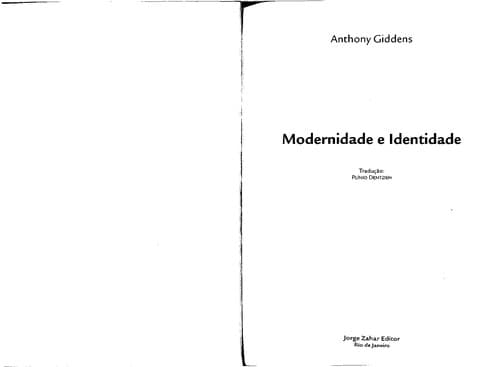 Modernidade e identidade
