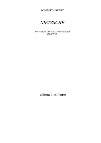Nietzsche: das forças cósmicas aos valores humanos
