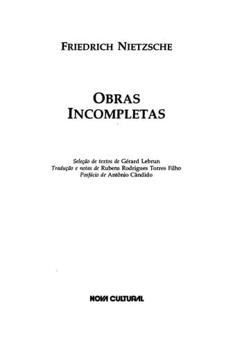 Obras incompletas