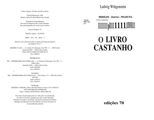 O livro castanho