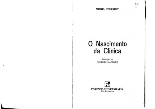 O nascimento da clinica