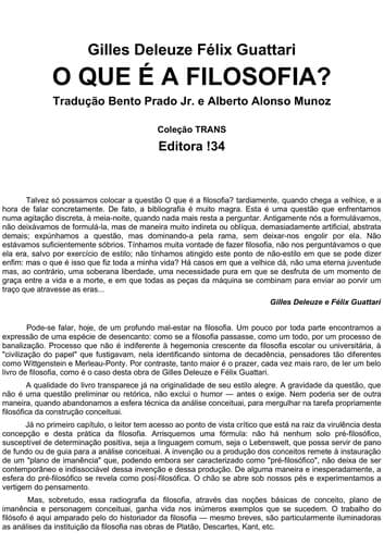 O que é a filosofia?