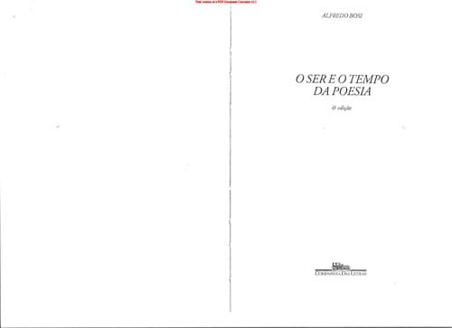 O ser e o tempo da poesia