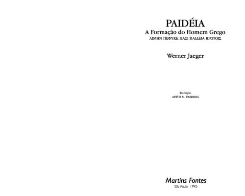 Paideia: a formação do homem grego