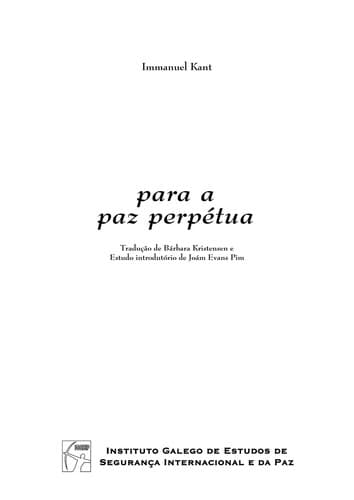 Para a paz perpetua