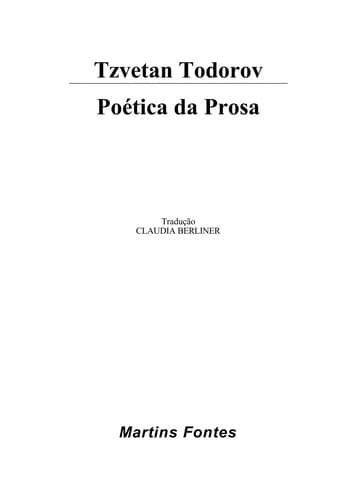 Poética da prosa