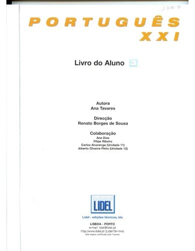 Português XXI, 3.: Livro do Aluno