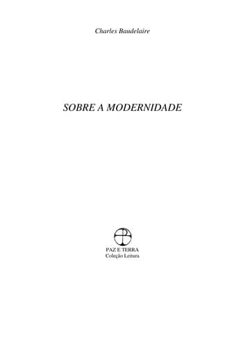 Sobre a Modernidade
