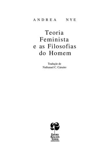 Teoria feminista e as filosofias do homem