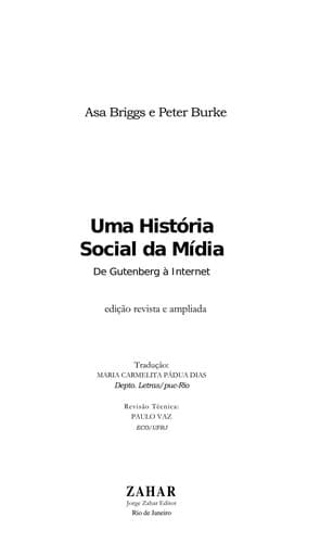 Uma História Social da Mídia