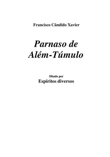 Parnaso de Além-Túmulo: Poesias Mediúnicas: Especial