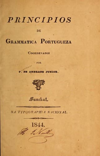 Principios de grammatica portugueza