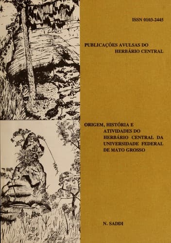 Origem, história e atividades do Herbário Central da Universidade Federal de Mato Grosso