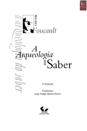 A arqueologia do saber