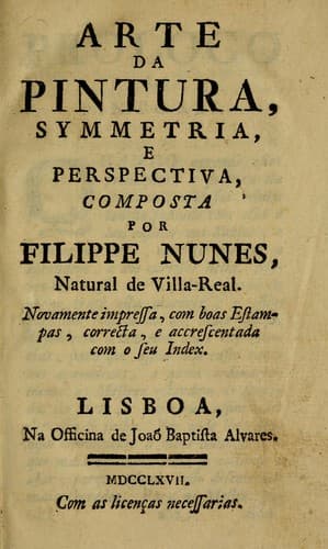 Arte da pintura, symmetria, e perspectiva