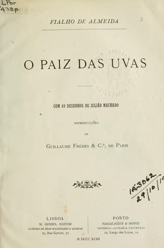 O Paiz das Uvas: com 49 desenhos de Juliáo Machado