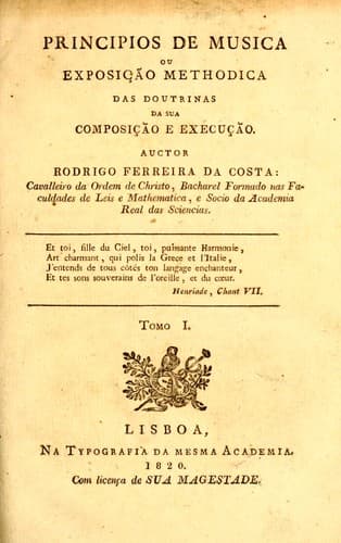 Principios de musica, ou Exposição methodica das doutrinas da sua composição