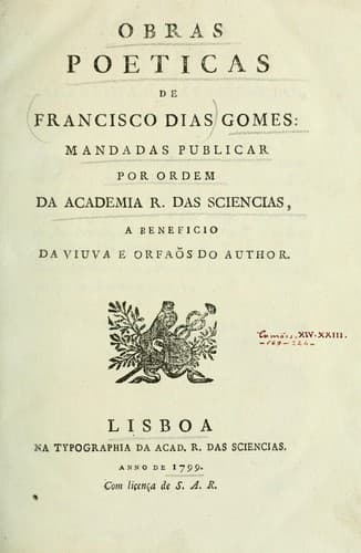 Obras poeticas de Francisco Dias Gomes