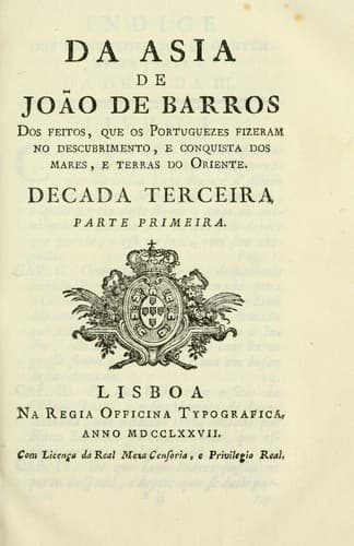 Da Asia de João de Barros e de Diogo de Couto