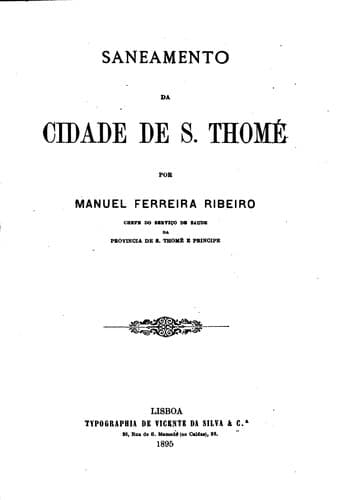 Saneamento da cidade de S. Thomé