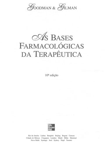 Bases Farmacológicas da Terapêutica, As